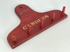 Vintage Handcrafted Coat Hanger Hook Clothes Towels Wooden Farmhouse Decor 14"