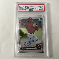 2020 1st Bowman Draft Chrome ~ Sammy Infante PSA 9 ~ Nationals ~Auto