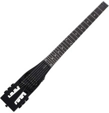 Electric Guitar Practice Portable Travel 82CM 1.6KG Black Matte 25.5" Full Scale