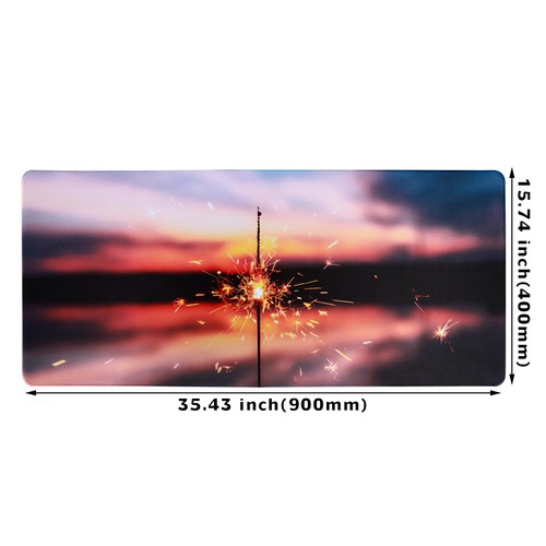 35.4" x 15.7" XXL Extra Large Extended Gaming Desk Mat w. Stitched Edges - 3127 - Picture 5 of 6