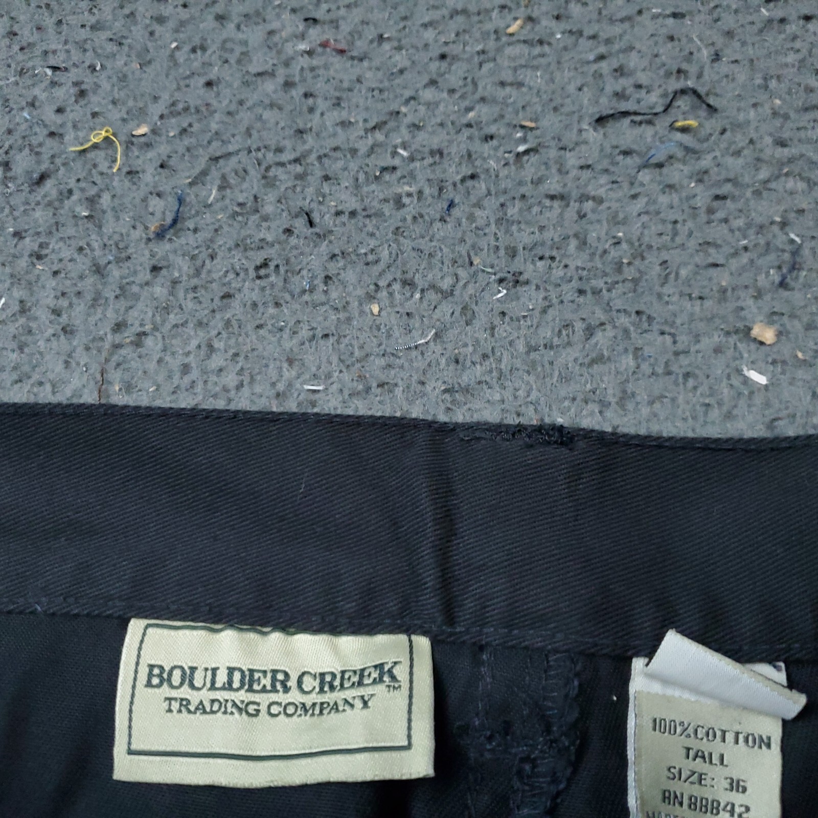 Boulder Creek Cargo Shorts Men 36 Big Tall Black Utility Khaki Elastic LL RL y2K - Thumbnail 7