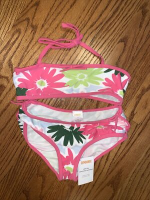 Gymboree NWT Sz 8 Daisy Delightful Swimsuit Pink Bikini Swim | eBay