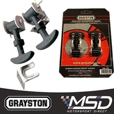 Grayston Rubber Bonnet Boot Hooks Catch Fastener Straps Motorsport Tractor Truck