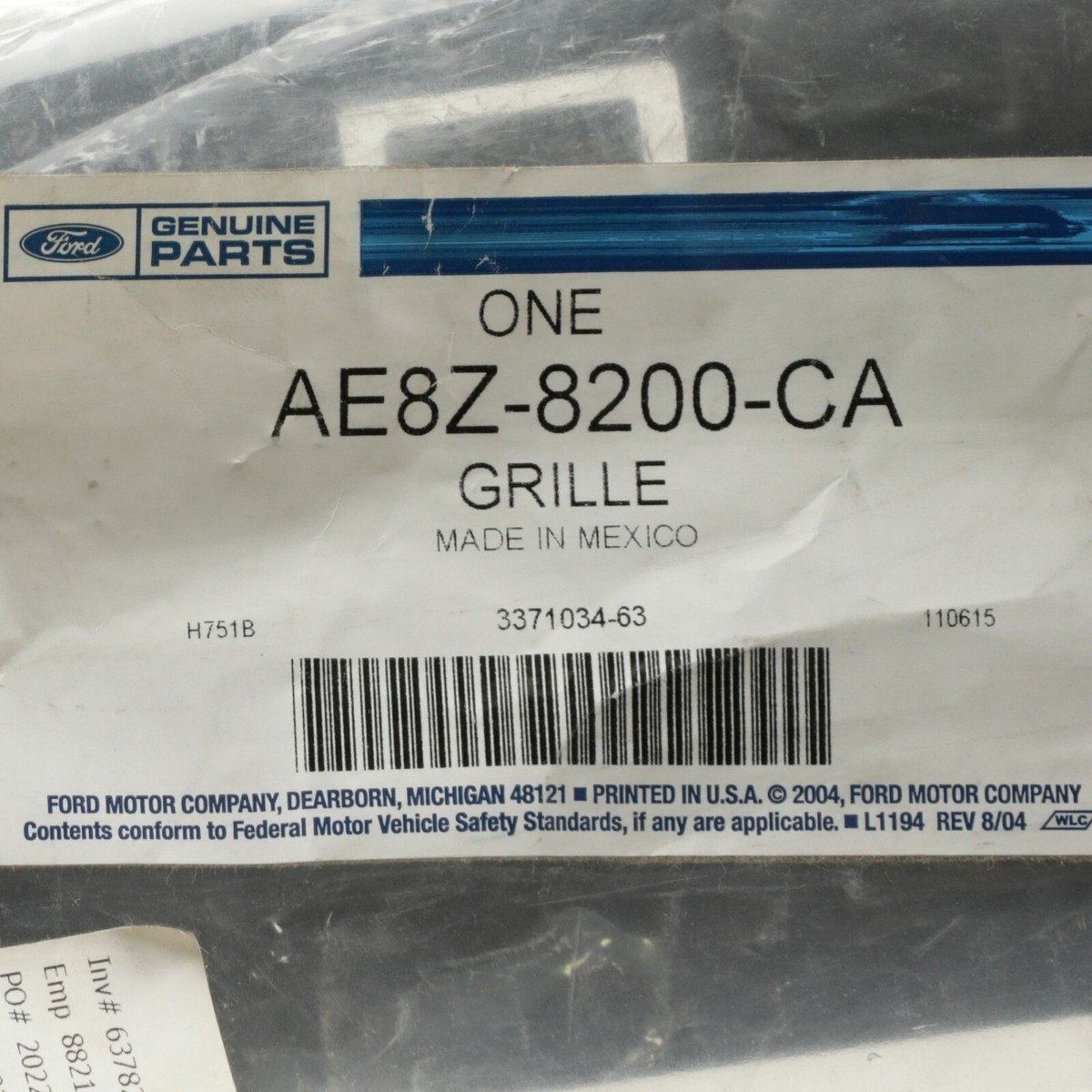 Ford OEM Grille AE8Z8200CA Image 7 for sale online | eBay