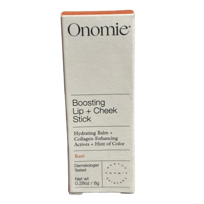 Onomie Boosting Lip + Cheek Hydrating & Collagen Stick Rani Toasted Papaya 8g 