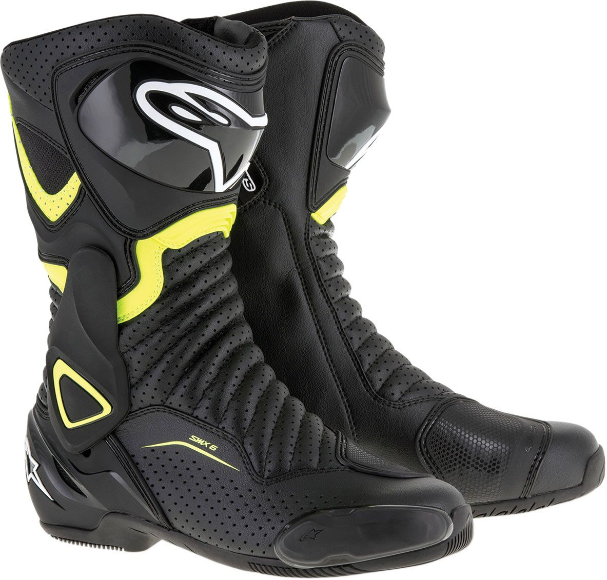 Alpinestars SMX-6 V2 37 （23.5〜24cm） Alpinestars SMX-6 v2 Vented Boots Size 36 Black/Yellow 3404-1137
