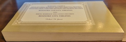 Wright Family Birth Marriage Census Tax Deed Records Roanoke County Virginia - Picture 7 of 10