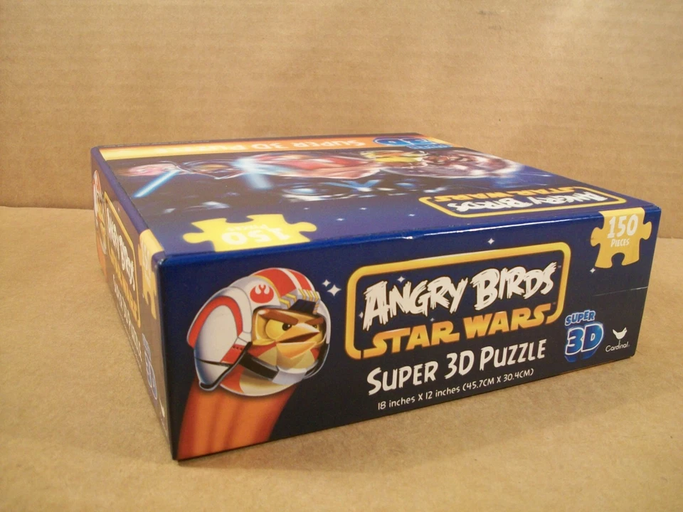 Angry Birds ~ Star Wars ~ Super Rompecabezas 3D ~ 150 piezas (Cardinal) ~ Sellado Foto 3 de 4