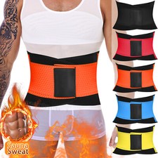 Men's Neoprene Waist Trimmer Belt Trainer Sauna Hot Sweat Band Slim Body Shaper