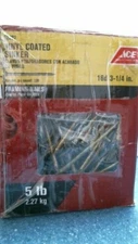 ACE Vinyl Coated Sinker Framing Nails 16d 3-1/4"  5 Lbs.  (52267)  FS 
