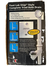 Foot Lok Stop Tub PVC Triad Tub Drain - 71W - Keeney Mfg, 3 in 1 Solver