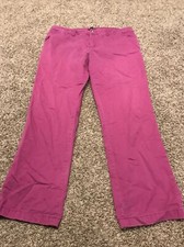 tommy hilfiger womens size 16 purple cotton chino pants a27