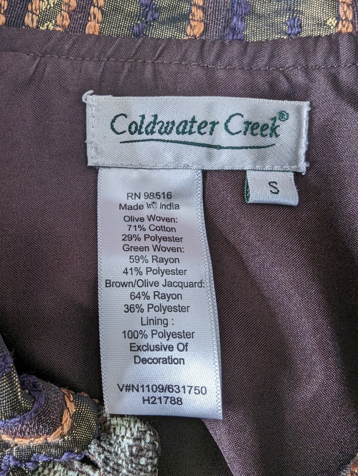 Coldwater Creek Jacket Sequins Patchwork Embroide… - image 4