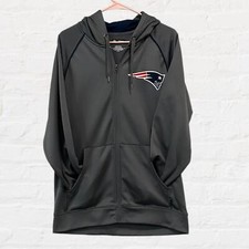 NFL Team Apparel New England Patriots Fleece Zip-Up Hoodie Men  s Sz Medium