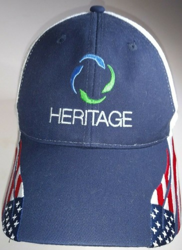 Baseball Cap-Heritage-Amerikanische Flagge-weißes Mesh-One Size-verstellbar-marineblau - Bild 9 von 9