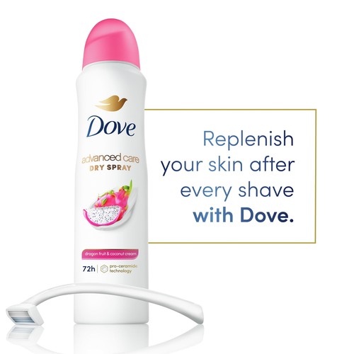 Dove Antiperspirant Deodorant Dry Spray Dragon Fruit & Coconut Cream, 3.8 oz - Picture 3 of 7