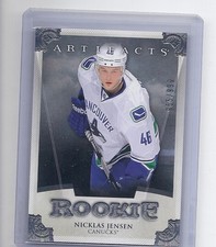 13-14 2013-14 ARTIFACTS NICKLAS JENSEN ROOKIE /999 185 VANCOUVER CANUCKS