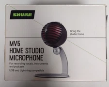 -Shure MV5 Home Studio Microphone  Open Box
