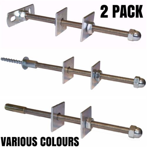 PAIR Cast Iron Radiator WALL STAY / BRACKET / TIE - VARIOUS COLOURS AND FIXINGS