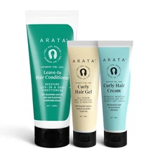 Arata Leave-In Conditioner (100 ML),Hair Cream (100 ML) & Hair Gel(150 ML)