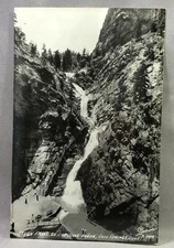 1950s SEVEN FALLS So Cheyenne Canyon COLORADO SPRINGS Real RPPC PHOTO Postcard