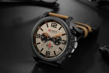 CURREN Men Watch Top Brand Men Military Sport Wristwatch Leather Quartz Watches