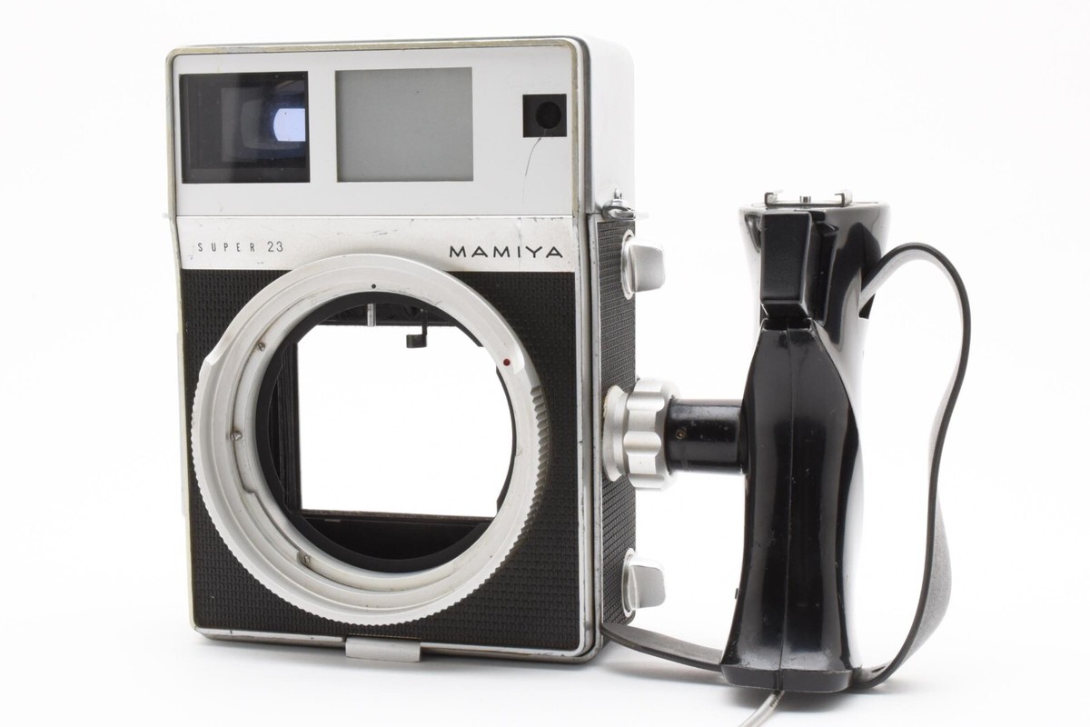 マミヤ23 EXC+5 w/ Grip ] Mamiya Super 23 Silver Body Only Medium