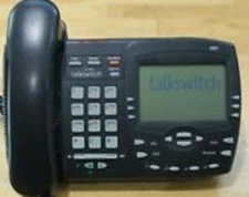 TALKSWITCH Ts480i Phone  complete with cords, and adapter and stand