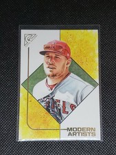 2021 Topps Gallery Baseball MIKE TROUT #MA-14 MODERN ARTISTS Los Angeles Angels