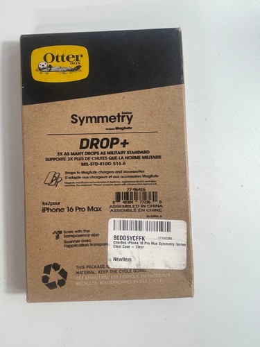 Otterbox Symmetry Series Case Clear for iPhone 16 Pro Max - Photo 2 sur 3