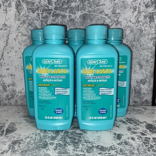 Lot of 5Gericare GeriLanta Antacid & Antigas Liquid Regular Strength