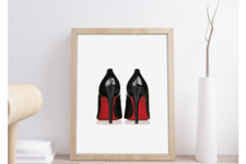 HighHeels Mode Fashion Bild Poster Kunstdruck Druck Deko Geschenkidee Wandkunst