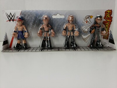 WWE MATTEL FLEXTREME. 4-PACK WRESTLING FIGURE SET. CENA, ROCK, BALOR, REIGNS.NEW