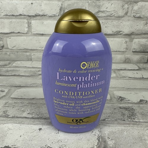 OGX Hydrate & Color Reviving LAVENDER Luminescent Platinum Conditioner 13oz New