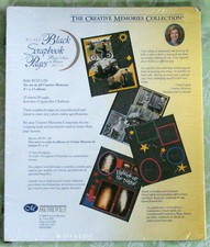 Creative Memories 8 1/2 X 11 Black Scrapbook Refill Pages NEW