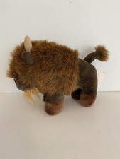 Vintage Buffalo Bison Stuffed Animal Toy Polyester
