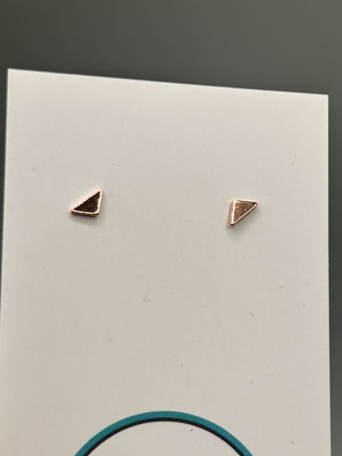 Tiny Petite Triangle Stud Earrings Sterling Silve… - image 4