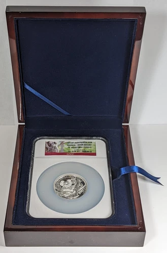 2013 Australia $8 High Relief Koala 5oz .999 Silver NGC PR 70 UCAM Box & COA