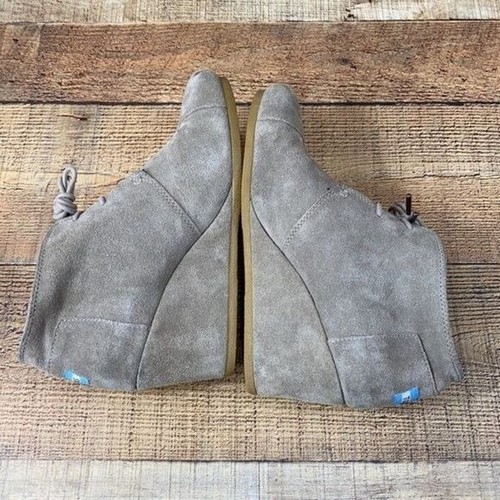 Toms Desert Taupe Wildleder Knöchel Keilabsatz Chukka Bootie - Bild 5 von 9