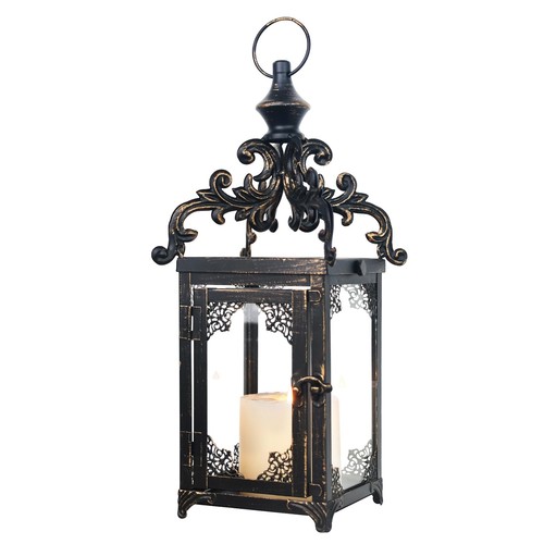Lanterns Decorative Indoor Hanging Lantern Outdoor, Vintage Metal Tabletop De...