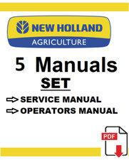 New Holland TN75DA Tractors Service Repair Operators Owners Shop Manual PDF USB