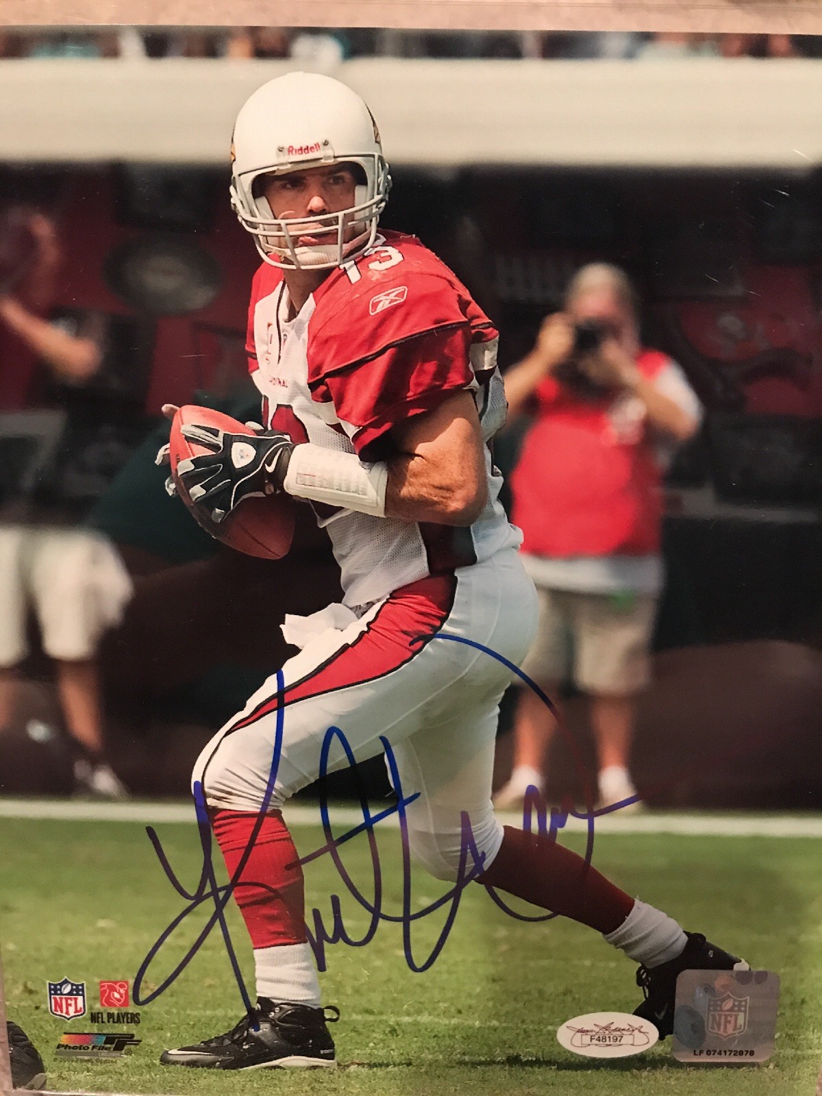 Kurt Warner Autographed Signed Arizona Cardinals 8x10 Photo JSA 