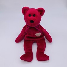 Ty Beanie Baby Valentina the Bear 7” Beanbag Plush Stuffed Animal 1999 No Tag
