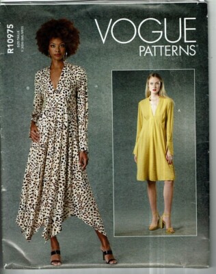 Vogue #R10975 Knit Dress with length variations Pattern Size: Xsm-Med (4-14) UC
