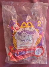 Teletubbies Tinky Winky Soft Keychain Purple McDonalds Happy Meal Toy 2000 Y2k
