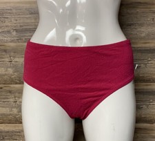 Tropical Escape Paisley Vivacious Pink High Waist Bikini Bottom Plus Size NWT