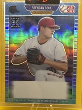 2021 Leaf Pro Set Brendan Beck Blue  Refractor  1/1 Unsigned Proof