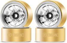 OGRC 1.0 RC Wheel Rims with Brass Rings Deep Dish Wheel Rims 1.0 Beadlock Wheels