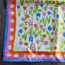 Vintage Vera Neumann Scarf Tulips and Spring Blooms