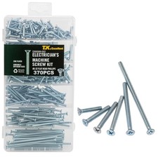 Premium Flat-Head Phillips Screwdriver Bit Set, 370 Pieces